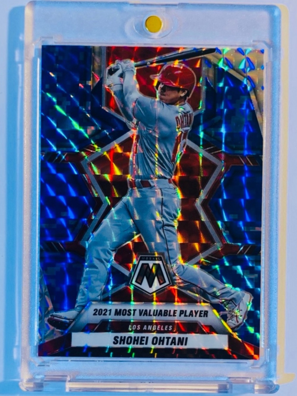 SHOHEI OHTANI - RARE Refractor Blue Prizm Baseball Card SP - LA DODGERS